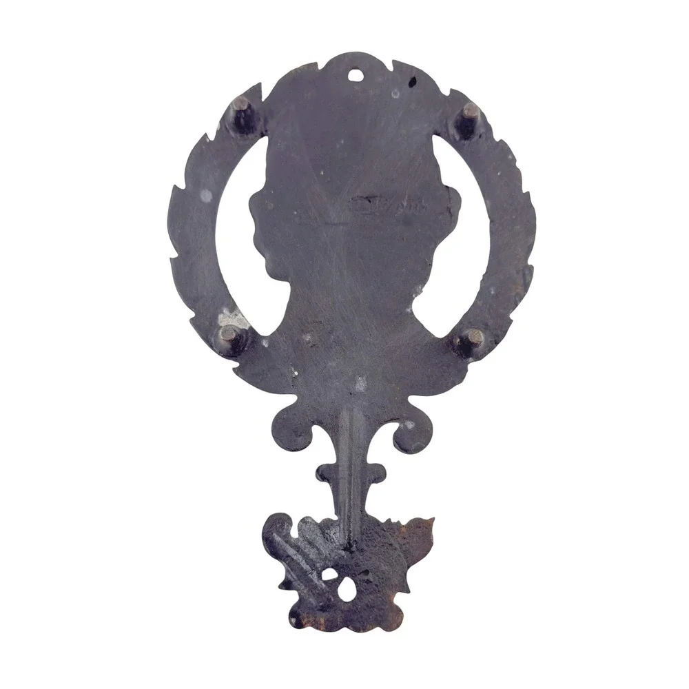 Thomas Jefferson Cast Iron Trivet Wall Plaque‎ Portrait Relief Rustic Patina